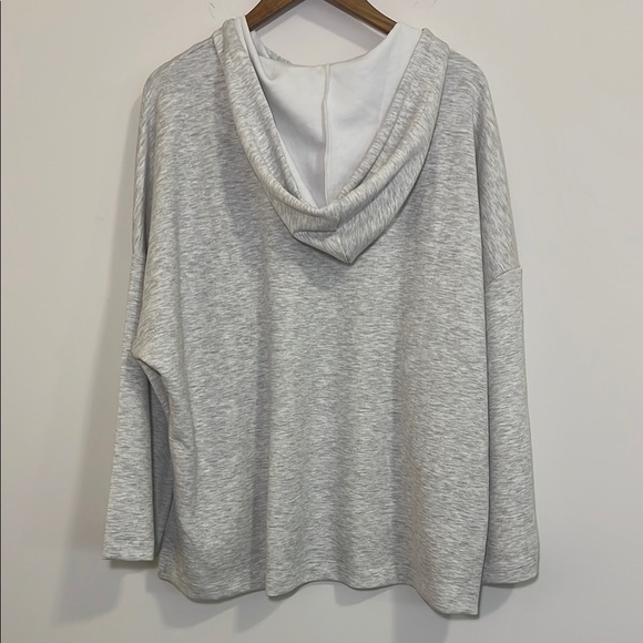 NWT Cable & Gauge Super Soft Gray Hoodie Shirt, Womens Plus 3X - Picture 6 of 8